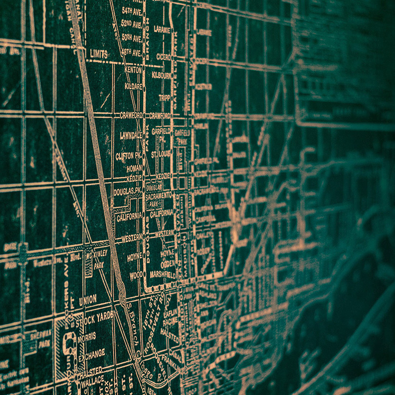 An old map of Downtown Cheyenne